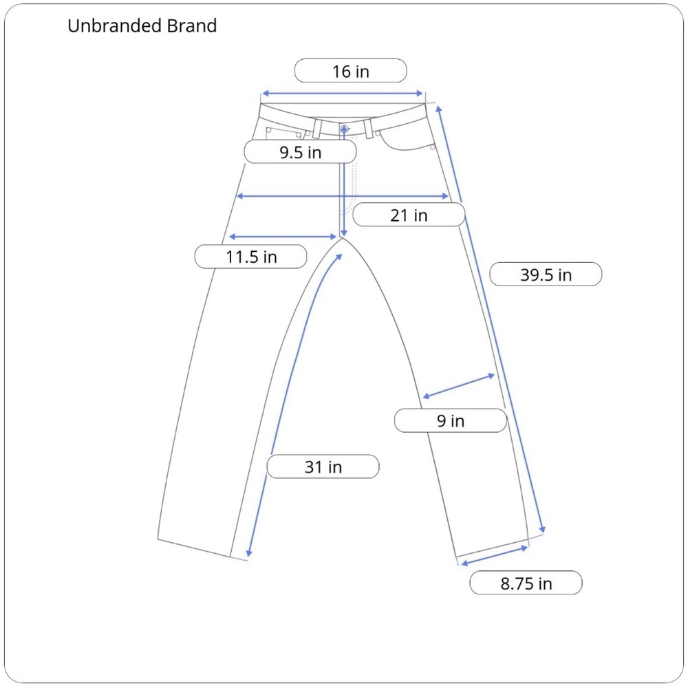 The Unbranded Brand 12.5oz Selvedge Straight Leg Jeans UB355 - Picture 4 of 10